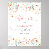 リトルラブバグかわいいガーデン赤ちゃんシャワーへようこそ ポスター (正面)