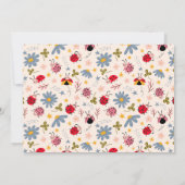 リトルラブバグの誕生日パーティーの写真 招待状 (裏面)