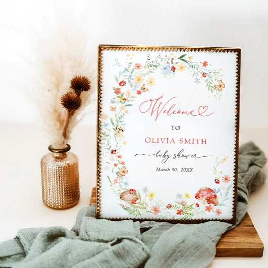 リトルラブバグガーデン赤ちゃんシャワーへようこそ ポスター