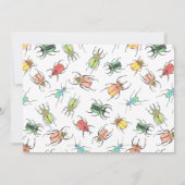 リトルラブバグ子供の誕生日招待状 招待状 (裏面)