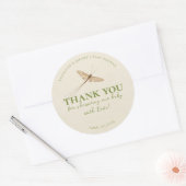 リトルラブバグ赤ちゃんシャワークラシックラウンドステッカー ラウンドシール (封筒)