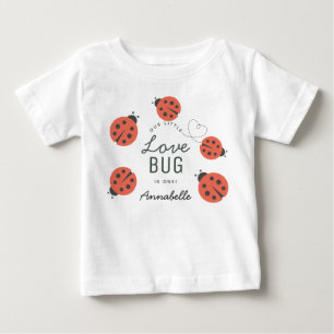 リトルラブバグ レディレッドバグ 誕生日 ベビーTシャツ