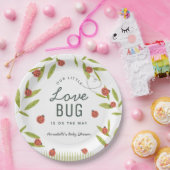 リトルラブバグLadybugリーフ赤ちゃんシャワー ペーパープレート (パーティー)