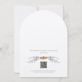 リトルラブバグQRコードベビーシャワー招待状 招待状 (裏面)