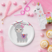 リトルラマアルパカパーティープレート ペーパープレート (パーティー)