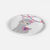 リトルラマアルパカパーティープレート ペーパープレート (アングル)