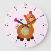 リトルラマ ラージ壁時計 (正面)