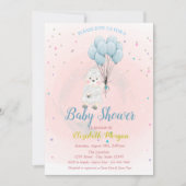 リトルラムシープスターズ赤ちゃんシャワー招待状 招待状 (正面)