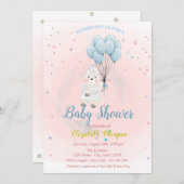 リトルラムシープスターズ赤ちゃんシャワー招待状 招待状 (正面/裏面)