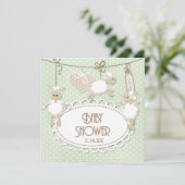 リトルラムトイベビースシャワー 招待状 (スタンド正面)