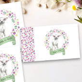 リトルラムベビーシャワーおむつラッフルフローラ エンクロージャーカード