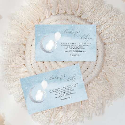 リトルラムベビーシャワーブックリクエスト エンクロージャーカード