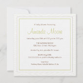 リトルラムベビーシャワー招待状 招待状 (裏面)