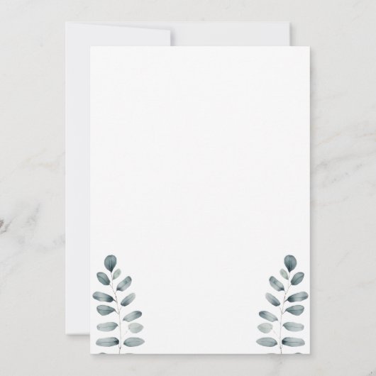 リトルラムベビーシャワー招待状 招待状 (裏面)