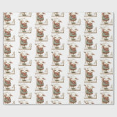 リトルラムレターLクリスマス ラッピングペーパー (フラット)