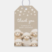 リトルラム男女兼用赤ちゃんシャワーメッセージカード ギフトタグ (正面)