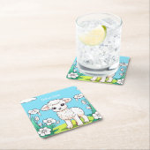 リトルラム紙コースター スクエアペーパーコースター (インサイチュ)