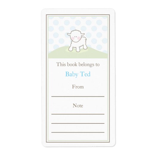 リトルラム蔵書票 ラベル (正面)