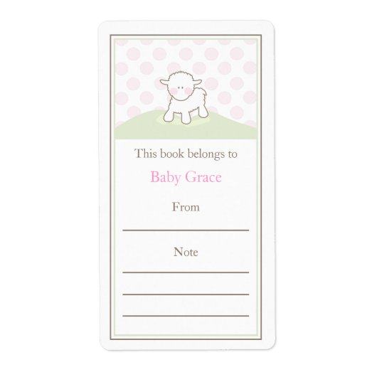 リトルラム蔵書票 ラベル (正面)