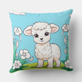 リトルラム装飾用クッション クッション (裏面)