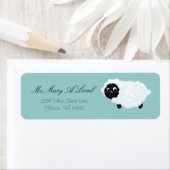 「リトルラム」パーソナライズされた差出人住所ラベル ラベル (インサイチュ)