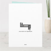 リトルラム"Congr-a-ts"グリーティングカード(XL) カード (裏面)