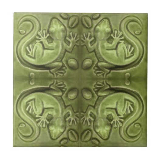 リトルリザードヴィンテージタイル タイル (正面)