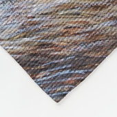 リトルリバー絵画オッター フリースブランケット (角)