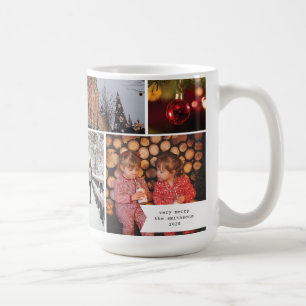 リトルリボンのマルチフォト クリスマス記念 コーヒーマグカップ