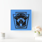 リトルリーグの野球 スクエア壁時計 (ホーム)