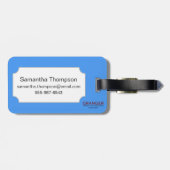 リトルリーグの野球 ラゲッジタグ (裏面横)