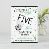 リトルルーキーそれを蹴ろうブラックサッカー誕生日 招待状 (スタンド正面)