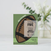 リトルルーキーサッカーバジェット誕生日招待状 (スタンド正面)