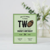リトルルーキーサッカーバジェット2nd誕生日招待状 (スタンド正面)