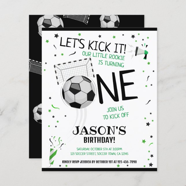 リトルルーキーサッカー予算第1誕生日 (正面/裏面)