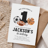 リトルルーキースポーツ　ファーストバースデー 招待状