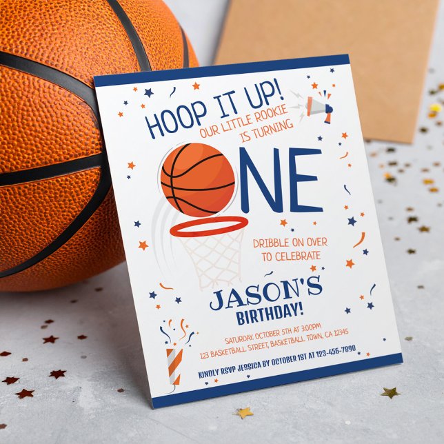 リトルルーキーバスケットボールブルーバジェット1st誕生日 (クリエイターアップロード済み)