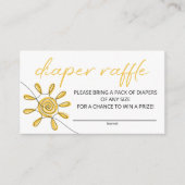 リトルレイオブサンシャインおむつラッフルチケット エンクロージャーカード (正面)