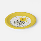 リトルレイオブサンシャイングリッターベビーシャワー ペーパープレート (アングル)