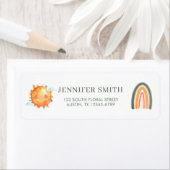 リトルレイオブサンシャインベビーシャワー差出人住所 ラベル (インサイチュ)