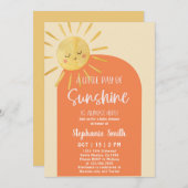 リトルレイオブサンシャインベビーシャワー招待状 招待状 (正面/裏面)