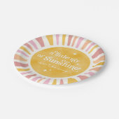 リトルレイオブサンシャインベビーシャワー紙プレート ペーパープレート (アングル)