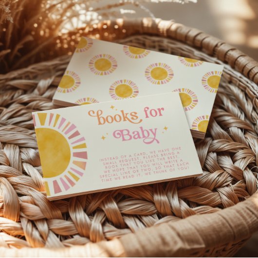 リトルレイオブサンシャインボホレトロブックフォーベビー エンクロージャーカード