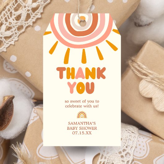 リトルレイオブサンシャインボーホサンベビーメッセージカード ギフトタグ