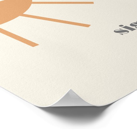 リトルレイオブサンシャインヴィンテージミモサバーポスター ポスター (角)