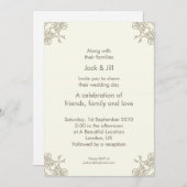 リトルレイシー(クリーム) 5x7 招待状 (正面/裏面)