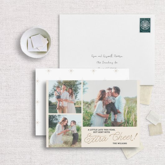 リトルレイトエキストラ応援ベレードホリデーフォトカード シーズンカード