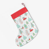 リトルレッドカークリスマスツリーストッキング スモールクリスマスストッキング (裏面 (吊り時))