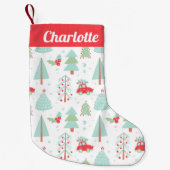 リトルレッドカークリスマスツリーストッキング スモールクリスマスストッキング (正面)