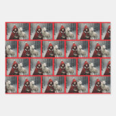 リトルレッドクリスマスギフト ラッピングペーパーシート (正面2)